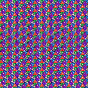 Artwork thumbnail, Dynamic Interlocking Triangle Geometric Pattern by Snout & Shout.