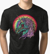 Zombie Unicorn Tri-blend T-Shirt