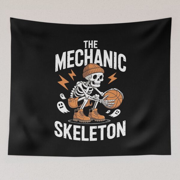 Item preview, Mechanic Skeleton Halloween Matching designed and sold by PowAcademy.