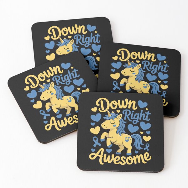 Item preview, Down Right Awesome Unicorn Shirt Girls Down Syndrome Day designed and sold by KonopikaaArt.