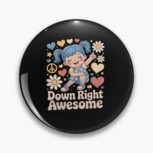 Item preview, Down Syndrome Awareness Day Down Right Awesome Girls Women designed and sold by KonopikaaArt.