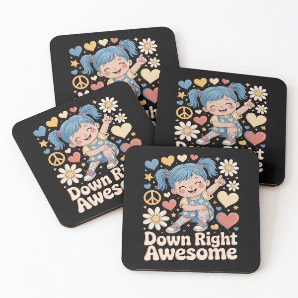 Item preview, Down Syndrome Awareness Day Down Right Awesome Girls Women designed and sold by KonopikaaArt.