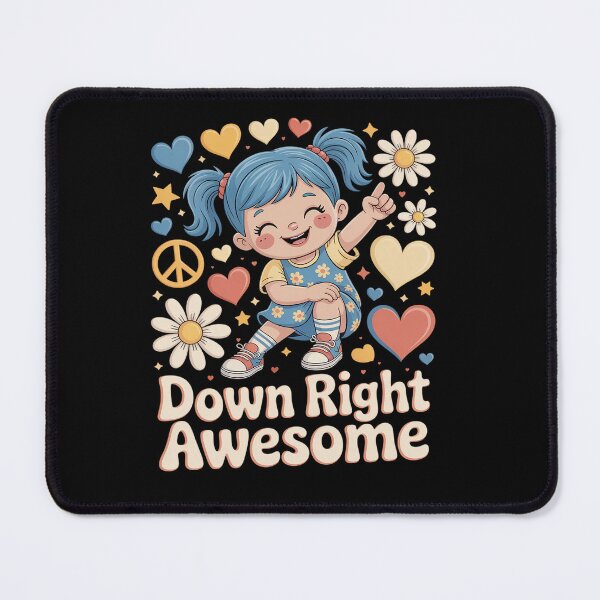 Item preview, Down Syndrome Awareness Day Down Right Awesome Girls Women designed and sold by KonopikaaArt.