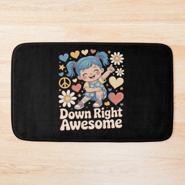 Item preview, Down Syndrome Awareness Day Down Right Awesome Girls Women designed and sold by KonopikaaArt.