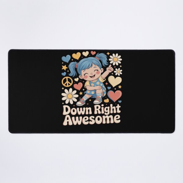 Item preview, Down Syndrome Awareness Day Down Right Awesome Girls Women designed and sold by KonopikaaArt.