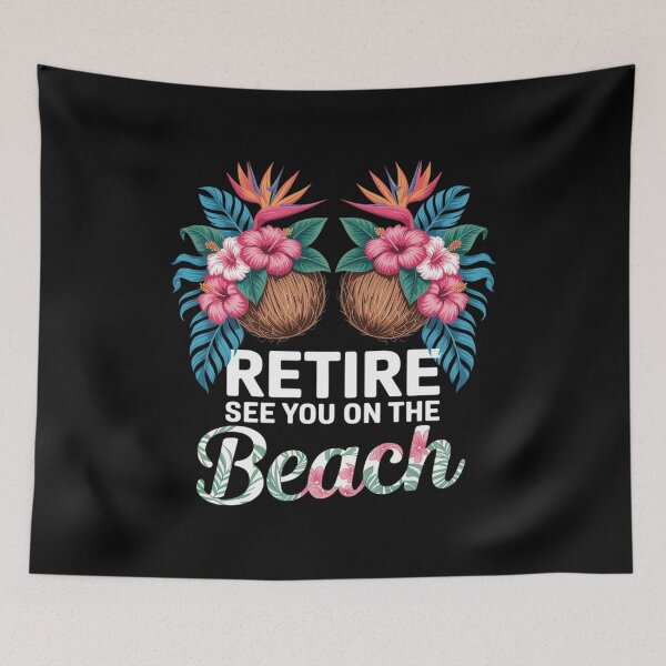 Item preview, Retired See You On The Beach Funny Retirement Party designed and sold by Shannon Bosley.