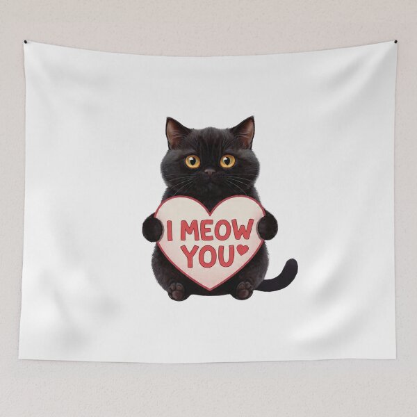 Item preview, Cute Black Cat Valentine Funny Quote Celebration designed and sold by PluffyPanda.