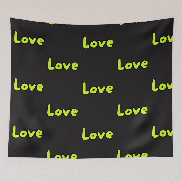 Item preview, love in vividyellowgreen bold, simple classic t-shirts and more designed and sold by Amylilylove.