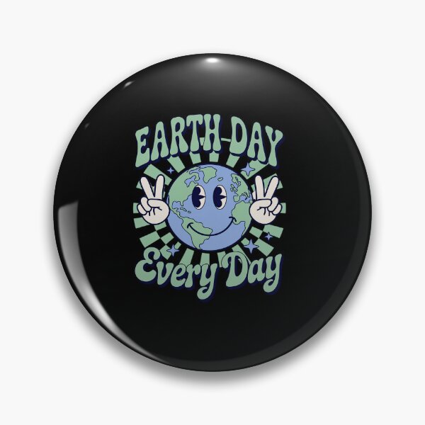 Item preview, Earth Day Everyday Smile Face Hippie Planet Anniversary  designed and sold by KonopikaaArt.