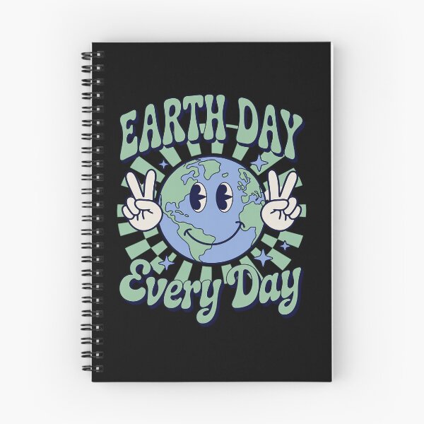 Item preview, Earth Day Everyday Smile Face Hippie Planet Anniversary  designed and sold by KonopikaaArt.