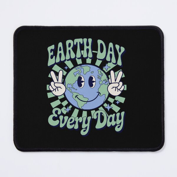 Item preview, Earth Day Everyday Smile Face Hippie Planet Anniversary designed and sold by KonopikaaArt.