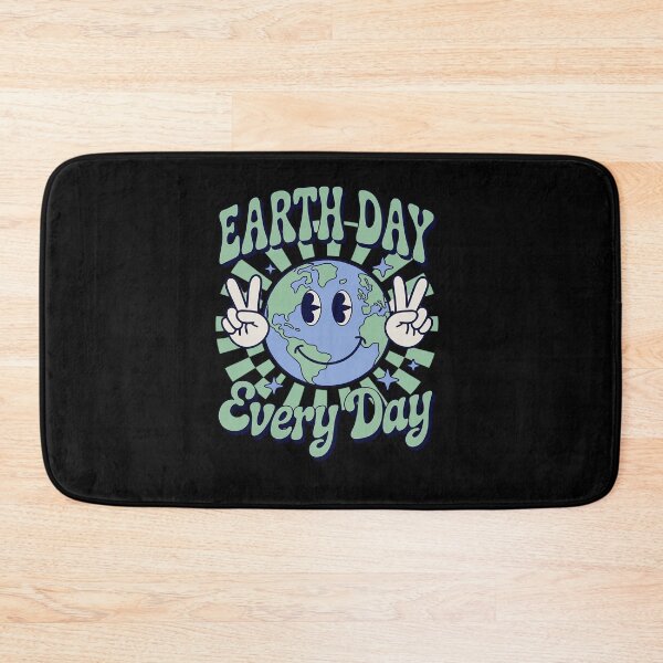 Item preview, Earth Day Everyday Smile Face Hippie Planet Anniversary  designed and sold by KonopikaaArt.