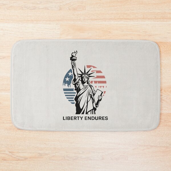 Item preview, Liberty Endures American Patriotic Freedom Monument Pride Art designed and sold by SplashTastic.