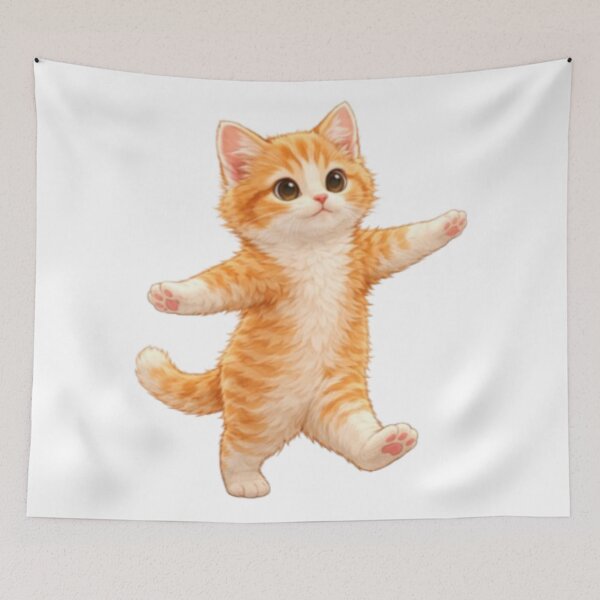 Item preview, Orange Cat Balancing on Two Legs designed and sold by Miryou.