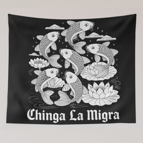Item preview, Chinga La Migra T-Shirt – Bold Political Statement Graphic Tee, Protest Art Streetwear, Immigration Rights Shirt designed and sold by ZyxDes.