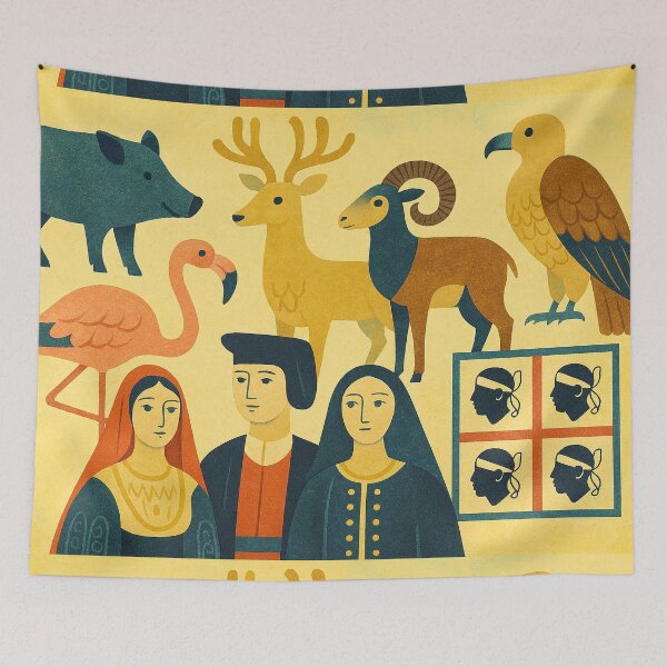 Item preview, Sardinia Symbols Collection designed and sold by Arte Cartoon From TagTeam Group.