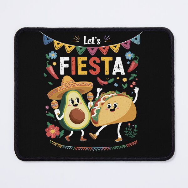 Item preview, Lets Fiesta Taco Avocado Funny Cinco De Mayo Mexican Party designed and sold by KonopikaaArt.