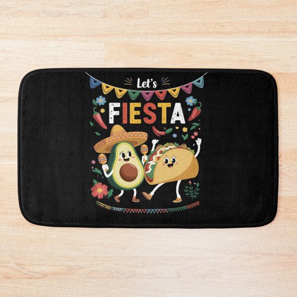 Item preview, Lets Fiesta Taco Avocado Funny Cinco De Mayo Mexican Party designed and sold by KonopikaaArt.