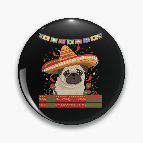 Item preview, Mexico Cinco de Mayo Pug Dog Lover Pet Pug Mom Mexican Party T-Shirt designed and sold by KonopikaaArt.