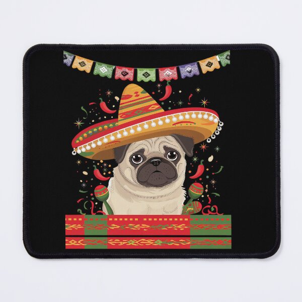 Item preview, Mexico Cinco de Mayo Pug Dog Lover Pet Pug Mom Mexican Party T-Shirt designed and sold by KonopikaaArt.