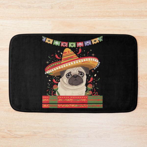 Item preview, Mexico Cinco de Mayo Pug Dog Lover Pet Pug Mom Mexican Party T-Shirt designed and sold by KonopikaaArt.