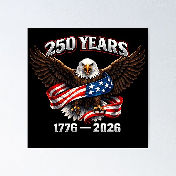 Artikelvorschau, 250 Jahre Amerikanischer Adler – Unabhängigkeit 1776–2026 entworfen und verkauft von heymbe.