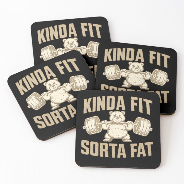Item preview, Kinda Fit Sorta Fat Bear Gym Humor designed and sold by getpressedshirt.
