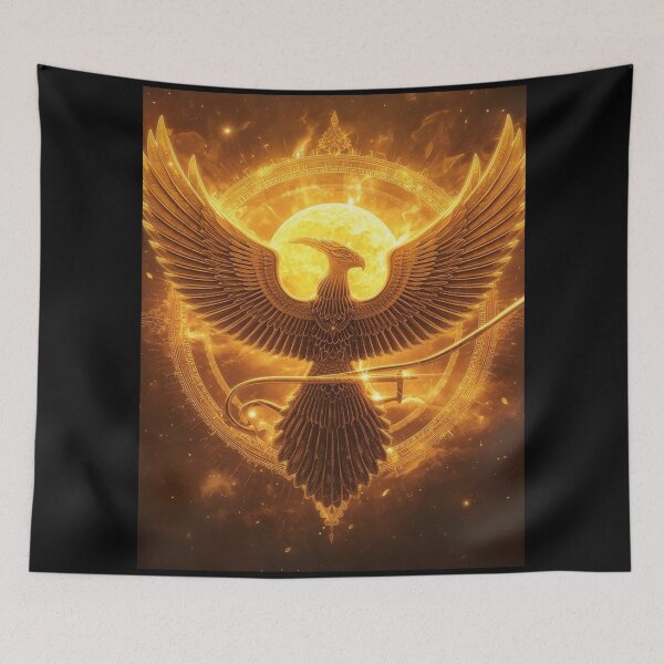 Item preview, The winged sun and the phoenix designed and sold by whatthefoxsays.