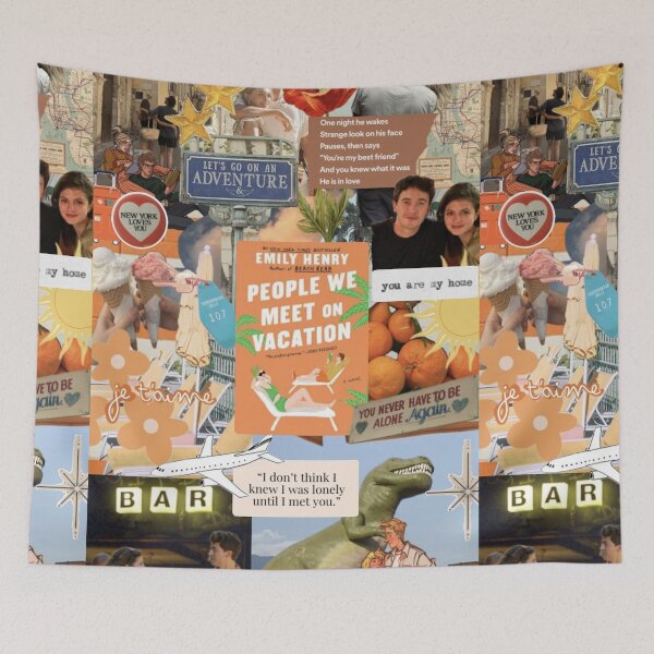 Item preview, People We Meet on Vacation Collage  designed and sold by tracynguyen23.