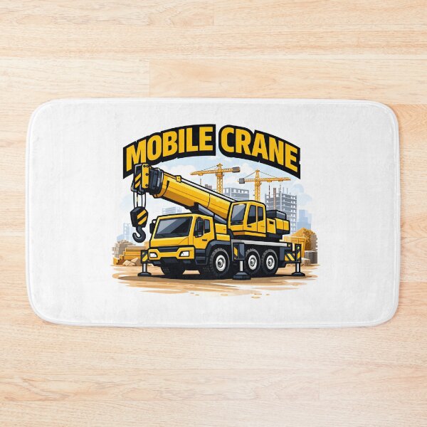 Item preview, Construction Vehicles - Mobile Crane Vintage Retro Design designed and sold by VintageImageInc.