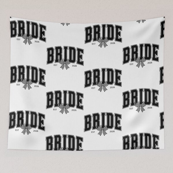Item preview, Bride Est 2026 Coquette Bow Checker Bachelorette Party designed and sold by pansak.