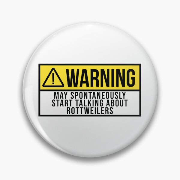 Item preview, Rottweiler Dog Warning designed and sold by XCIV.