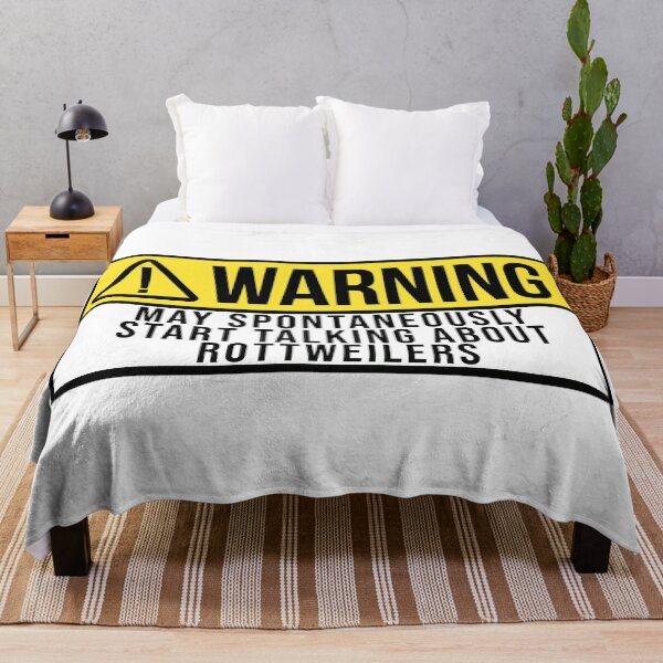 Item preview, Rottweiler Dog Warning designed and sold by XCIV.
