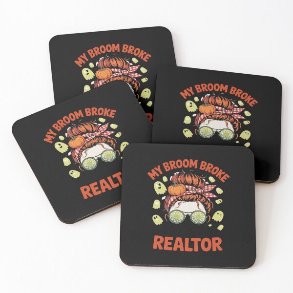 Item preview, My Broom Broke So Now I'm A Realtor Halloween designed and sold by MythWoot.