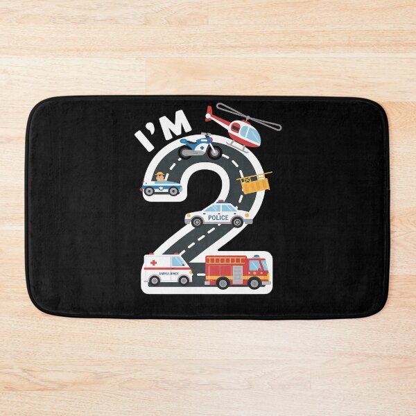Item preview, Emergency Vehicles 2nd Birthday Fire Truck Police Car Boys designed and sold by Catharsiscath.