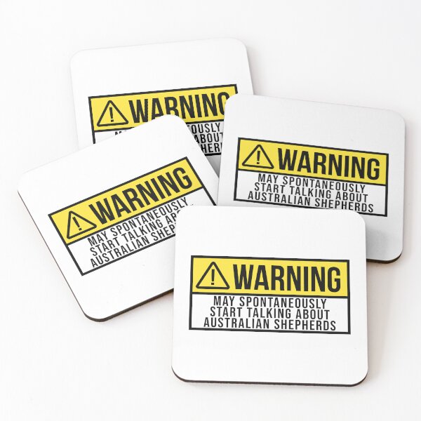 Item preview, Australian Shepherd Dog Warning designed and sold by XCIV.