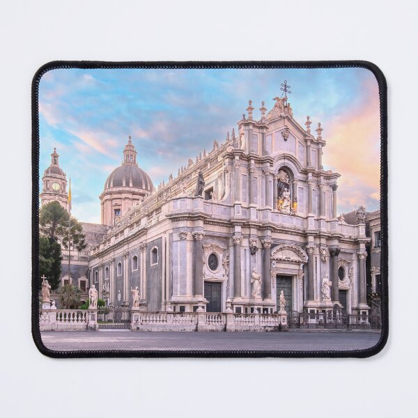 Item preview, Catania Cathedral at Sunset - Sicilian Baroque Architecture designed and sold by mitzobs.