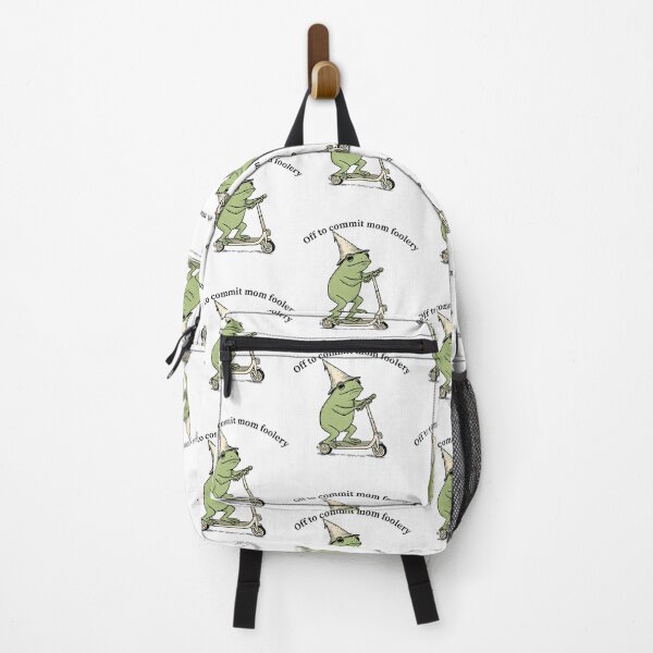 Item preview, Off To Commit Mom Foolery Funny Frog Scooter Mom Humor designed and sold by pansak.