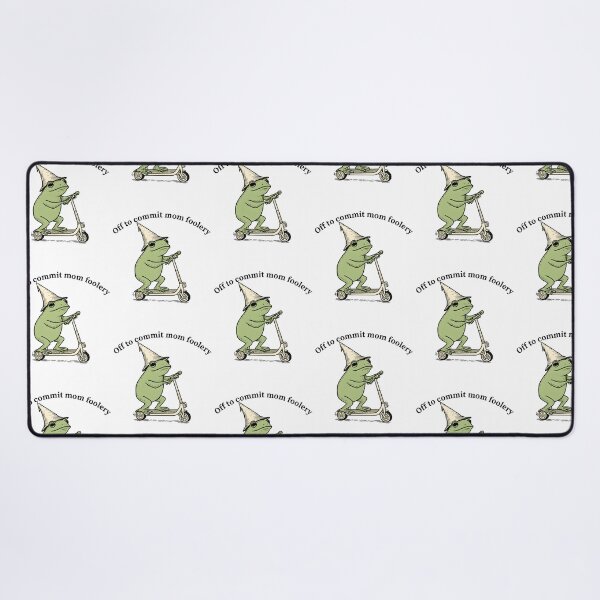 Item preview, Off To Commit Mom Foolery Funny Frog Scooter Mom Humor designed and sold by pansak.