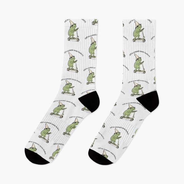 Item preview, Off To Commit Mom Foolery Funny Frog Scooter Mom Humor designed and sold by pansak.