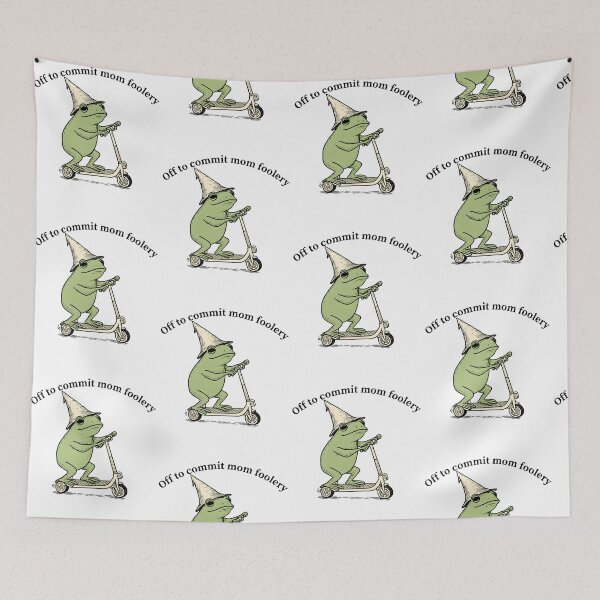 Item preview, Off To Commit Mom Foolery Funny Frog Scooter Mom Humor designed and sold by pansak.