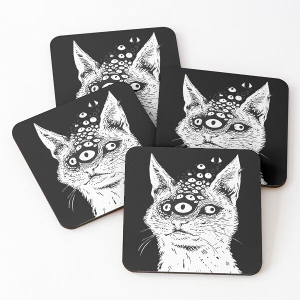 Item preview, Weirdcore Cat, Grunge Harakuju Creepy Horror Goth Cat, Trippy, Gothic, Dark Aesthetic, Crust Punk Grunge  designed and sold by toongstudio.