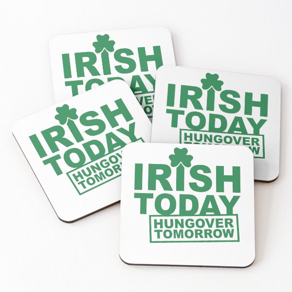 Item preview, Irish Today Hungover Tomorrow Shamrock Clover Saint Patrick's Day designed and sold by pansak.