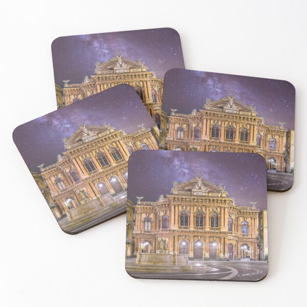 Item preview, Teatro Massimo Bellini under the Milky Way - Catania Night Art designed and sold by mitzobs.