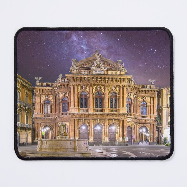 Item preview, Teatro Massimo Bellini under the Milky Way - Catania Night Art designed and sold by mitzobs.
