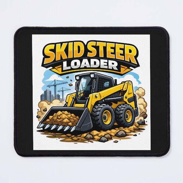 Item preview, Construction Vehicles - Skid Steer Loader Vintage Retro Design designed and sold by VintageImageInc.