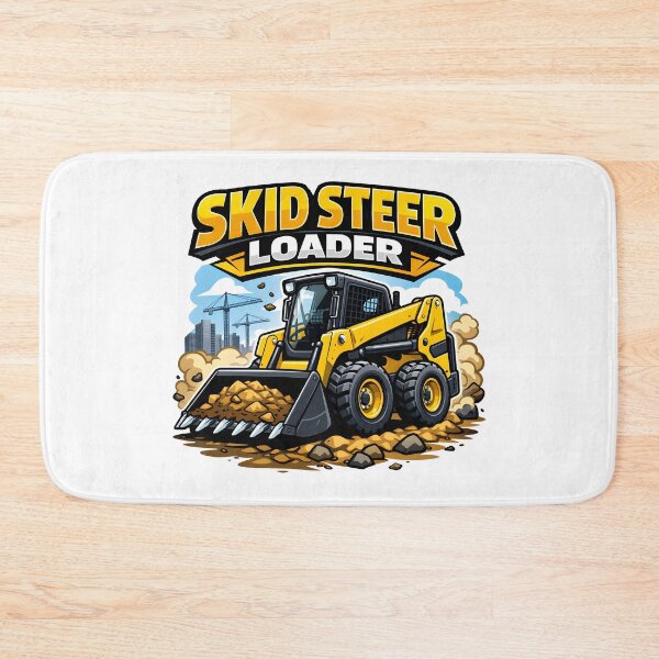 Item preview, Construction Vehicles - Skid Steer Loader Vintage Retro Design designed and sold by VintageImageInc.