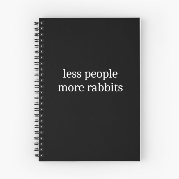 Item preview, Less People More Rabbits designed and sold by Sleepy Cat Design.