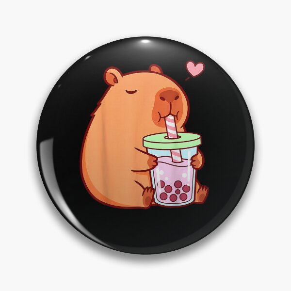 Artikelvorschau, Niedliche Capybara-Mädchen im Kawaii-Anime-Stil trinken Bubble Tea – Kunst für Männer, Frauen und Kinder, Geschenkidee für Capybara-Fans entworfen und verkauft von DZIRI NAJAT.