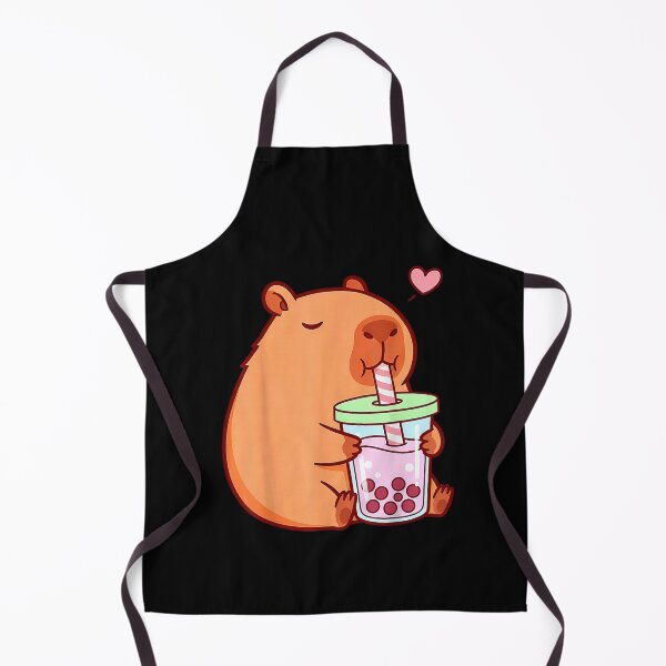 Item preview, Cute Capybara Kawaii Anime Girls Drinking Boba Tea Lover Art for Men Women Kids , Capybara Gift Lover  designed and sold by DZIRI NAJAT.